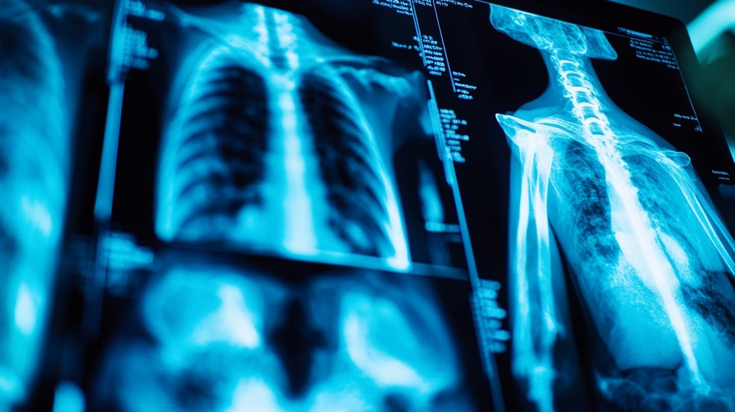 xray images with one highlighted reveal key finding showcasing detailed medical diagnostics 1
